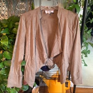 Faux Suede Jacket